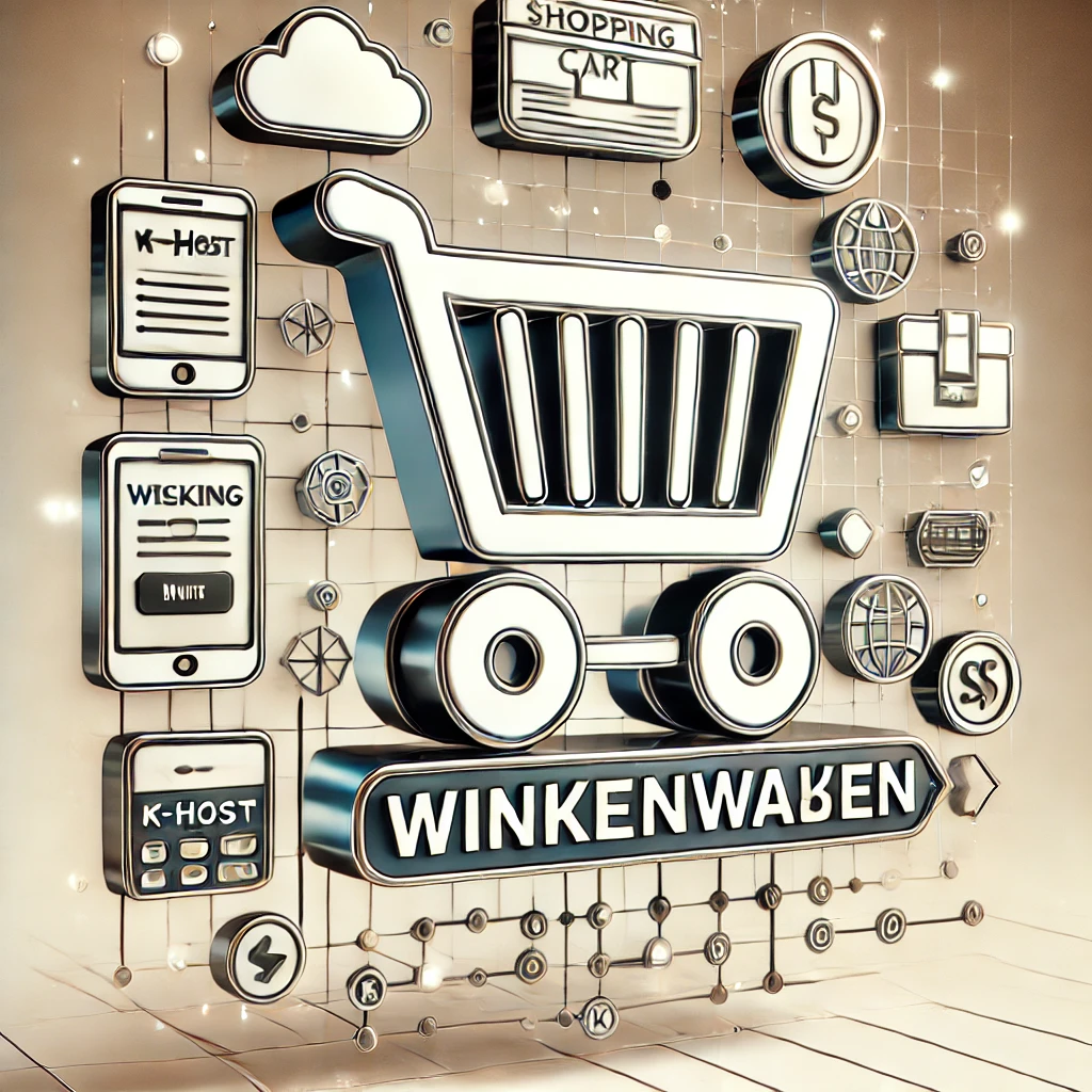Winkelwagen shopping cart ko host. Be