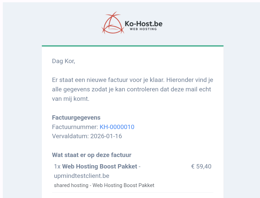 mail factuur ko host 1