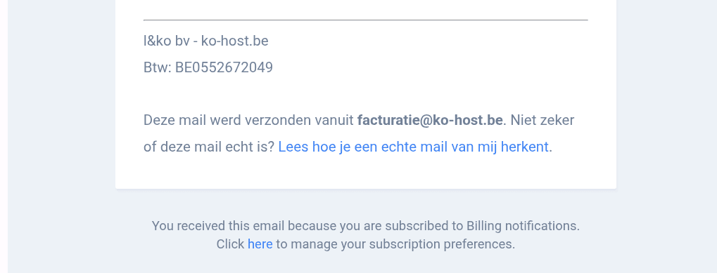 mail factuur ko host 3